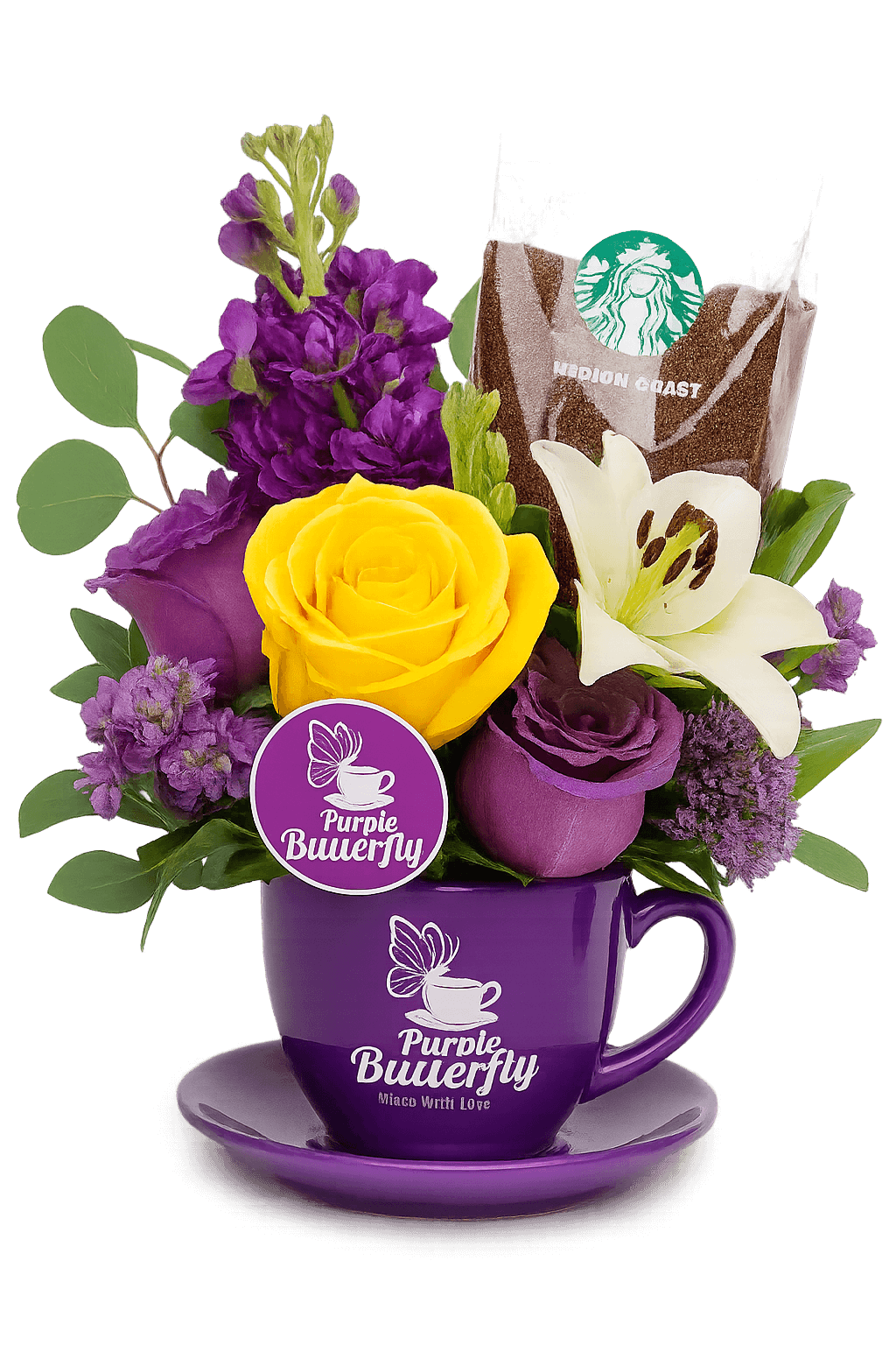 Purple Butterfly Signature Bouquet