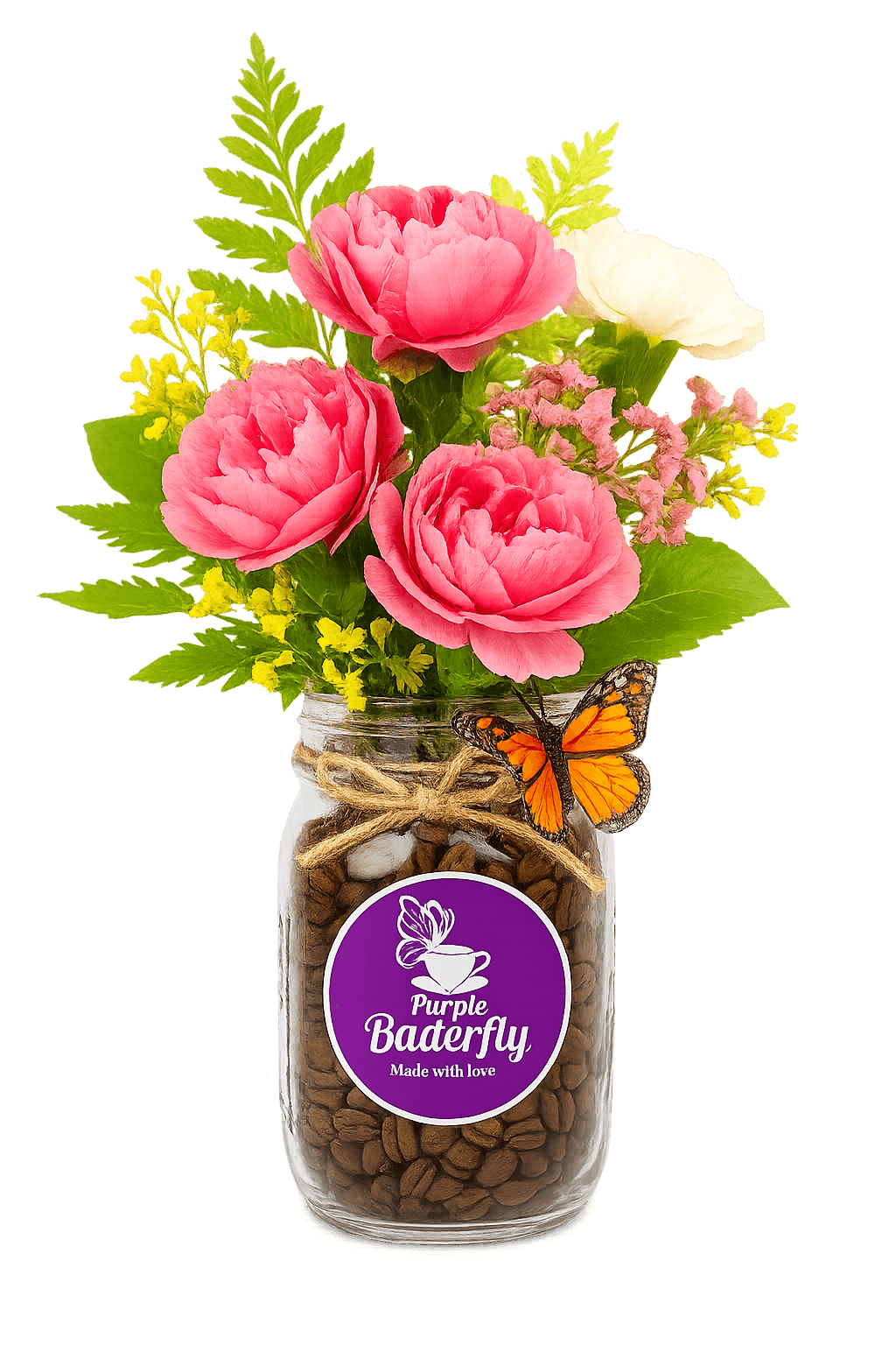 Spring Floral Coffee Jar