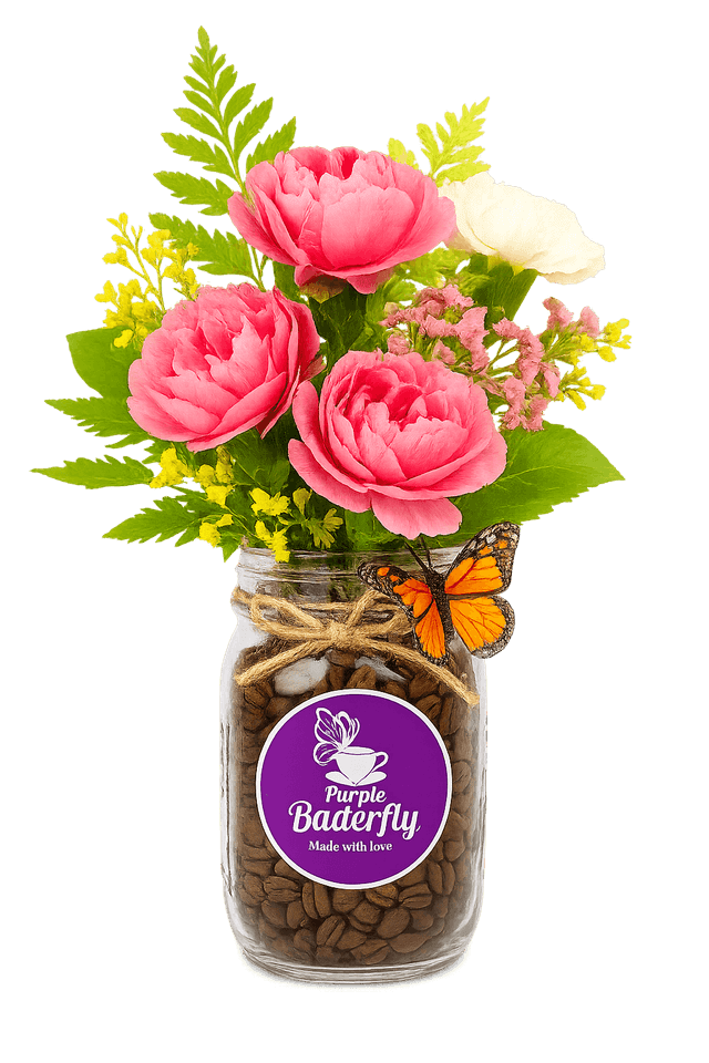 Spring Floral Coffee Jar